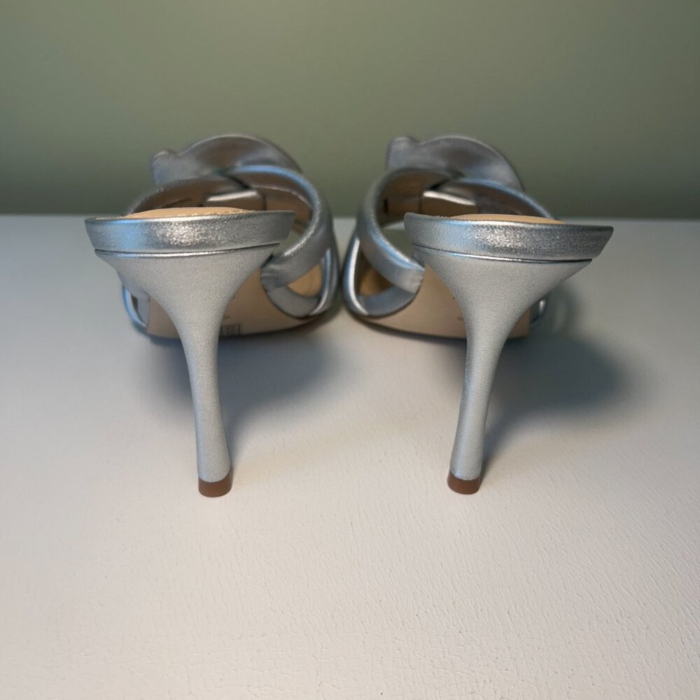 Coach Women's Kellie Metallic Leather High Heel Sandals - Picture 4 of 11